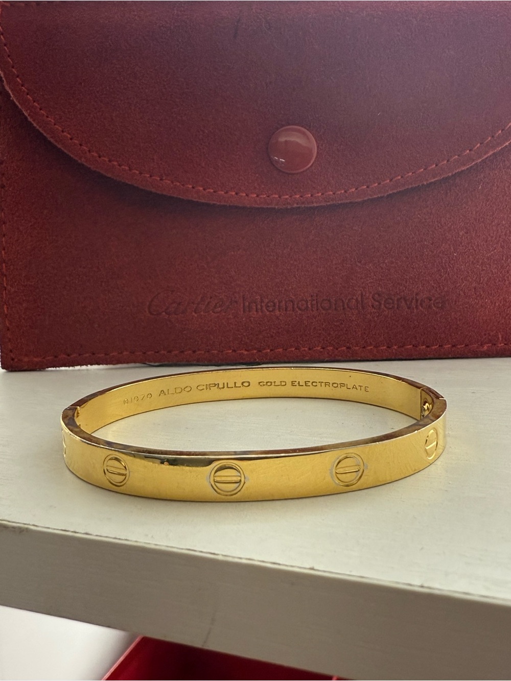 Vintage Aldo Cipullc love bracelet